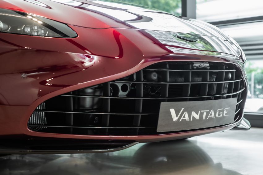 Aston Martin Vantage ‘Liquid Crimson’ in Malaysia – first unit here with the 70th anniversary ‘vaned’ grille 1339802