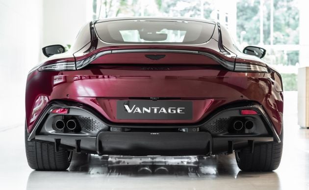 Aston Martin Vantage ‘Liquid Crimson’ in Malaysia – first unit here with the 70th anniversary ‘vaned’ grille