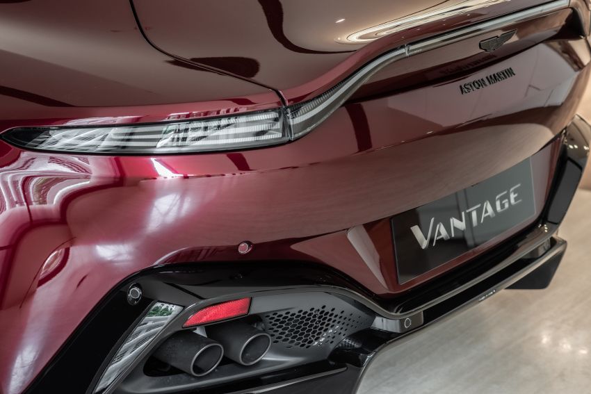 Aston Martin Vantage ‘Liquid Crimson’ in Malaysia – first unit here with the 70th anniversary ‘vaned’ grille 1339786