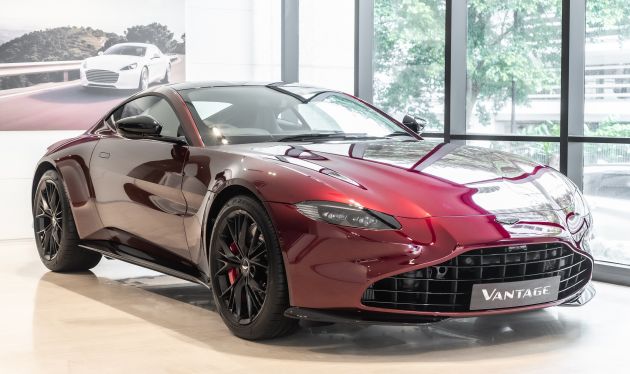 Aston Martin Vantage ‘Liquid Crimson’ in Malaysia – first unit here with the 70th anniversary ‘vaned’ grille