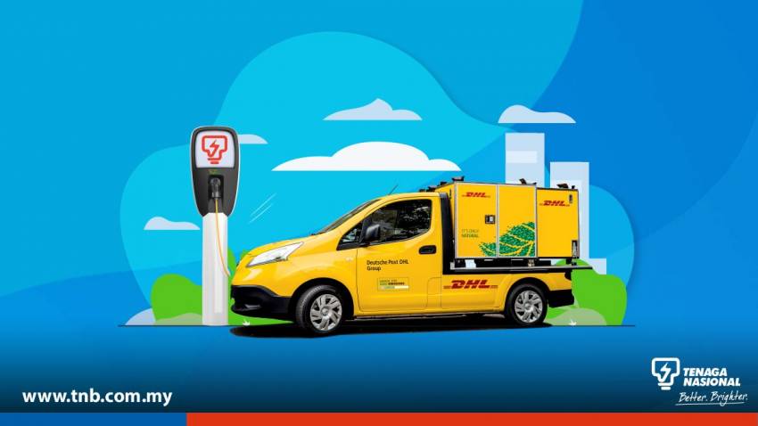DHL Malaysia and TNB partner up to use Nissan e-NV200 delivery vans, 60 kW fast chargers by 1H 2022 1352191