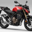 Honda CB500R, CB500F dan CB500X diperbaharui – enjin Euro 5, fork USD Showa, brek cakera berkembar