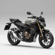 Honda CB500R, CB500F dan CB500X diperbaharui – enjin Euro 5, fork USD Showa, brek cakera berkembar
