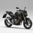Honda CB500R, CB500F dan CB500X diperbaharui – enjin Euro 5, fork USD Showa, brek cakera berkembar