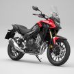 Honda CB500R, CB500F dan CB500X diperbaharui – enjin Euro 5, fork USD Showa, brek cakera berkembar