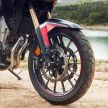 Honda CB500R, CB500F dan CB500X diperbaharui – enjin Euro 5, fork USD Showa, brek cakera berkembar