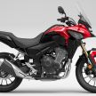 Honda CB500R, CB500F dan CB500X diperbaharui – enjin Euro 5, fork USD Showa, brek cakera berkembar