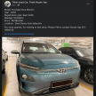 Hyundai Kona Electric kini dijual di Malaysia – RM180k bagi unit demo HSDM yang dipamerkan di KLIMS 2018