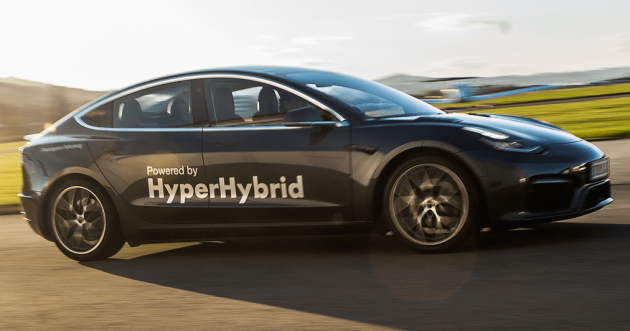 Obrist HyperHybrid – range-extended electric vehicle powertrain shown with engine “smoother than V12”
