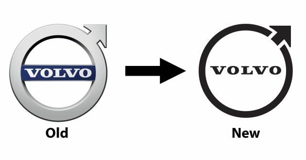 Volvo introduces new Iron Mark logo – simpler and flatter design; to be used on cars from 2023 onwards