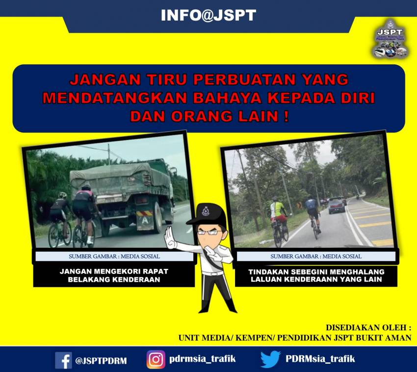 Malaysian police remind cyclists to follow road rules 1357353