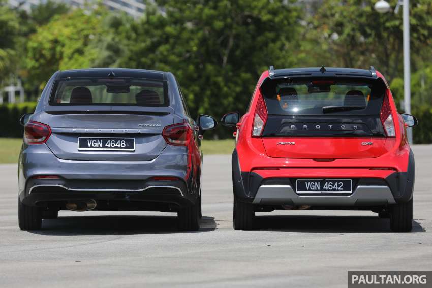 2022 Proton Iriz vs Persona facelifts – new Malaysian hatchback and sedan get compared side by side Image #1363931