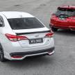 2021 Toyota Vios GR Sport vs Yaris 1.5G in Malaysia – sporty sedan and top-spec hatchback side by side