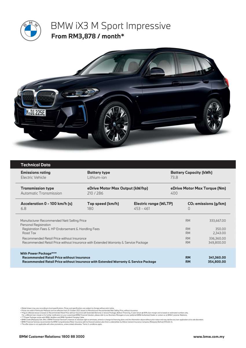 BMW iX3 dilancarkan di Malaysia – SUV elektrik yang ditawarkan dalam dua varian M Sport, dari RM317k 1364389