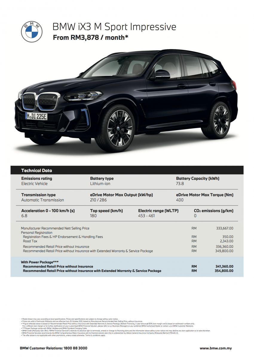 BMW iX3 dilancarkan di Malaysia – SUV elektrik yang ditawarkan dalam dua varian M Sport, dari RM317k Image #1364383