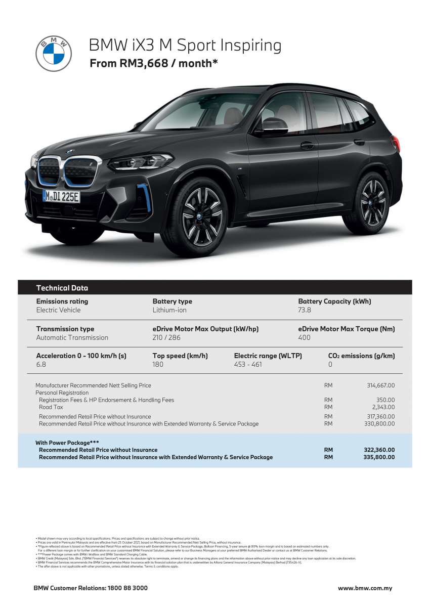 BMW iX3 launched in Malaysia – facelifted electric SUV arrives in Inspiring, Impressive trim, RM317k-RM336k Image #1364308