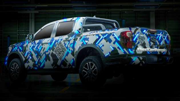 SPYSHOT: Ford Ranger 2022 dalam varian XLT, FX4 dan Wildtrak dikesan diuji bersama di Thailand