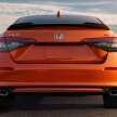 2022 Honda Civic Si debuts – 1.5L VTEC Turbo with 200 hp, 260 Nm; six-speed manual with rev-matching