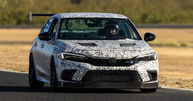 Honda Civic Si 2022 – teaser ditunjuk dalam versi kereta lumba sebelum didedahkan secara rasmi