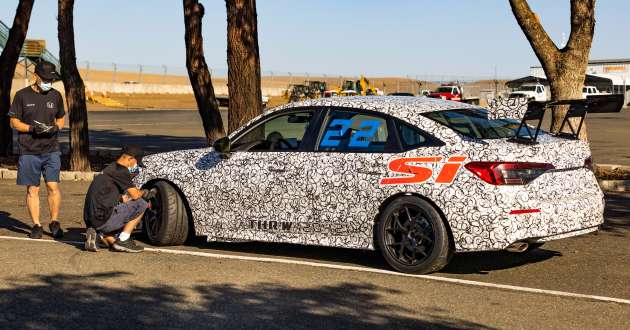Honda Civic Si 2022 – teaser ditunjuk dalam versi kereta lumba sebelum didedahkan secara rasmi
