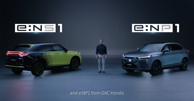 Honda e:NS1 and e:NP1 in detail – all-electric HR-V with over 500 km range, Tesla-like big screen interior!