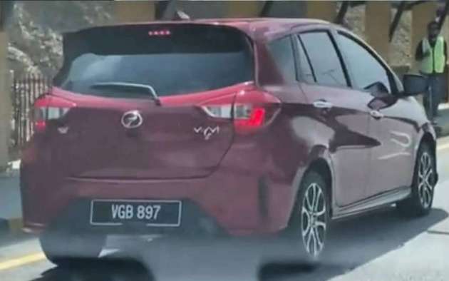 Perodua Myvi 2022 <em>facelift</em> terbaru dilihat di Malaysia — wajah baru, gril Ativa, bampar belakang terdedah!