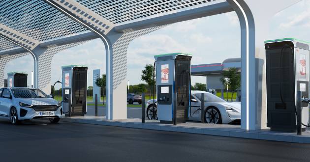 ABB Terra 360 launched – world’s fastest EV charger; 360 kW max output; capable of charging 4 cars at once