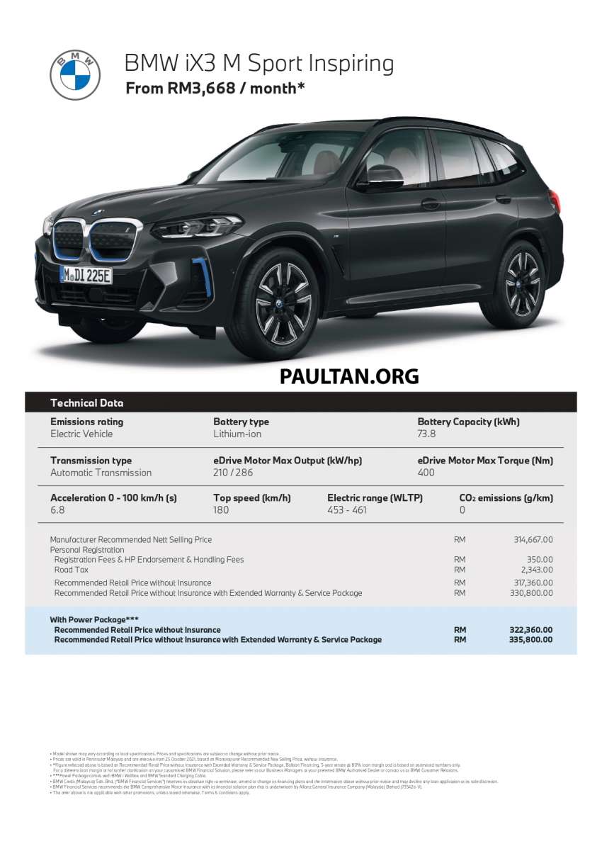 2022 BMW iX3 EV price in Malaysia leaked – all-electric SUV with 453 km range, two trim levels, from RM317k 1364213