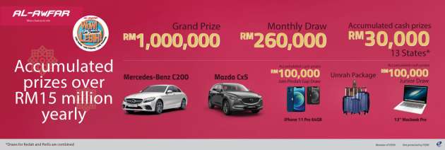 AD: Grow your investments with Bank Islam’s Al-Awfar and win cash, cars, prizes worth over RM15m a year