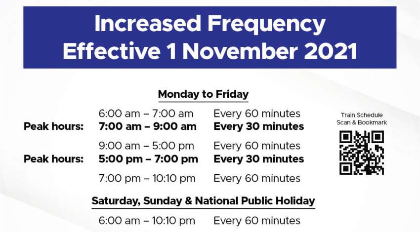 Higher frequency for KLIA Ekspres, Transit from Nov 1 1366117
