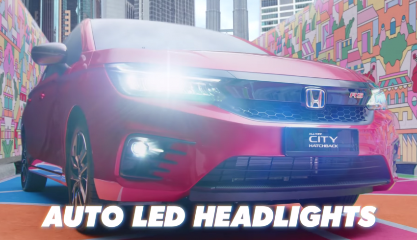 Honda City Hatchback RS e:HEV 2022 untuk Malaysia — <em>teaser</em> kedua tunjuk muka depan, merah berbeza? Image #1367667