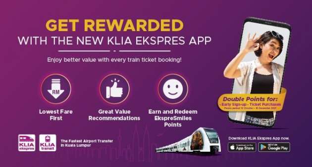 ERL launches KLIA Ekspres app, ExpreSmiles loyalty programme – RM1 joyride for public sometime in Nov