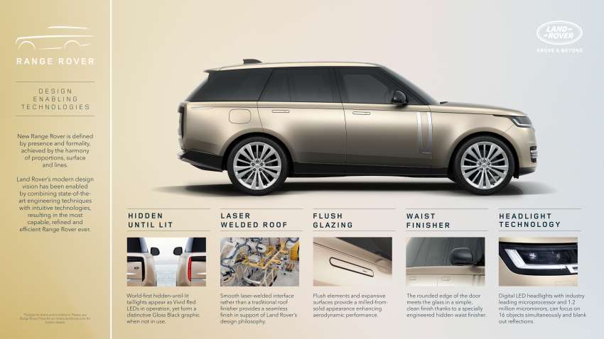 2022 Range Rover debuts – fifth-generation flagship brings seven-seat layout; pure EV version in 2024 Image #1367588