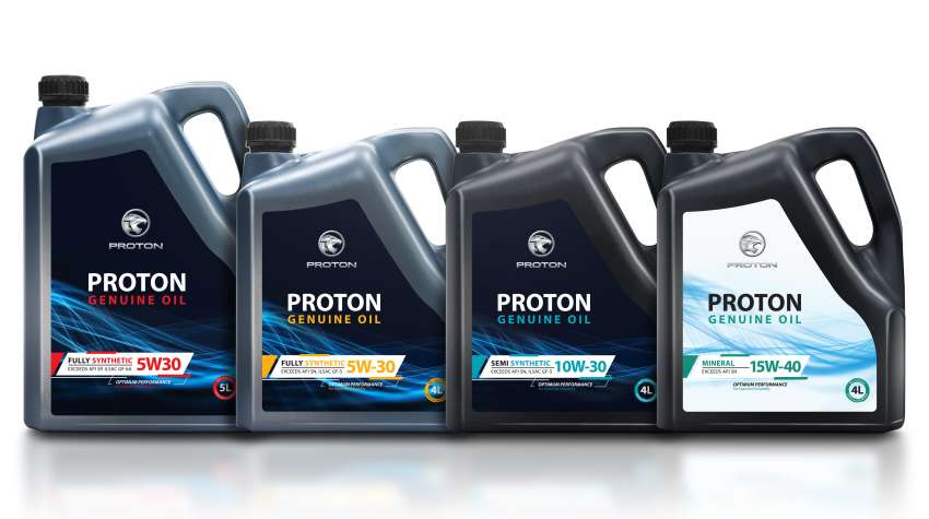 Proton Genuine Oil lubricants range launched – made by Petronas, fully-synthetic to mineral, RM78 to RM163 1361536