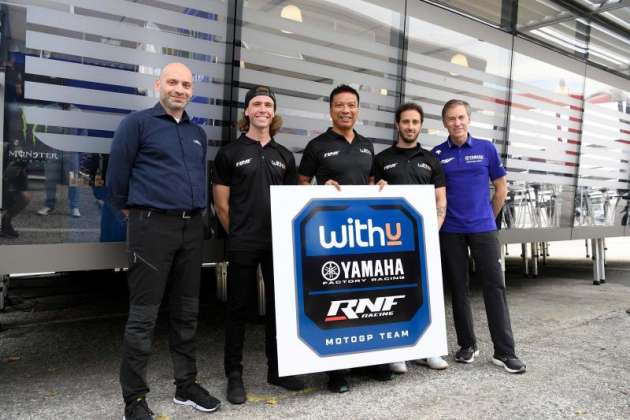 RNF Racing gets WithU sponsor, with Yamaha YZR-M1