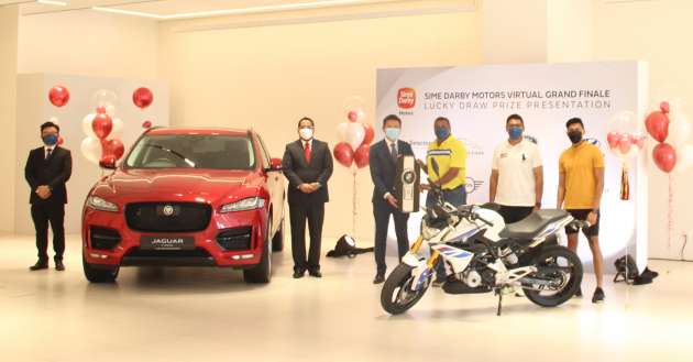 Jaguar F-Pace customer wins BMW G310R at Sime Darby Motors Virtual Grand Finale lucky draw