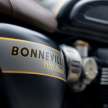 Triumph perkenal edisi Gold Line untuk enam model Bonneville – cat dua tona, pinstripe warna emas