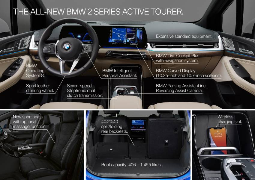 U06 BMW 2 Series Active Tourer debuts – all-new styling; petrol, diesel engines first; PHEVs next year 1356471