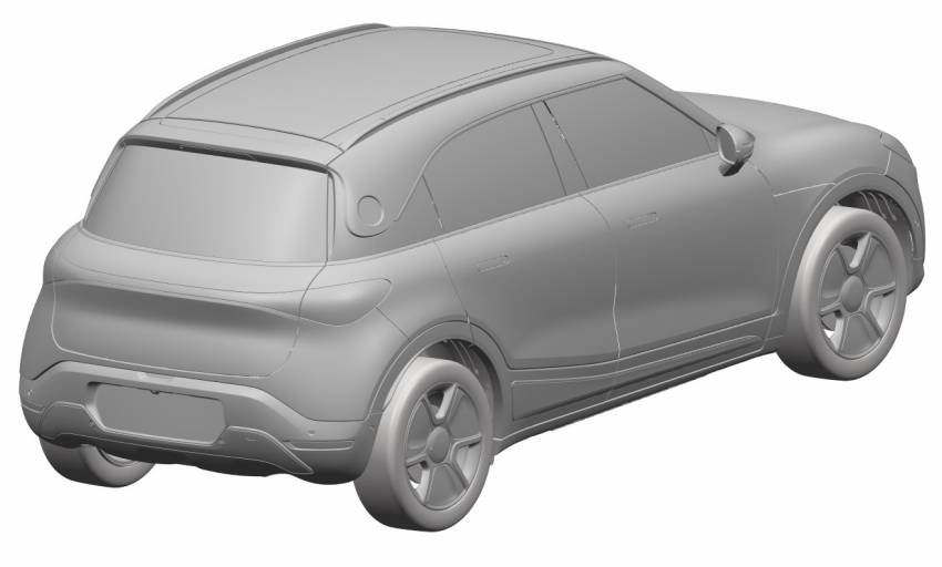 smart electric SUV shown in patent images – Geely-developed small crossover based on Concept #1 1356355