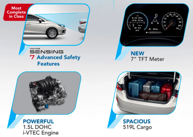 Honda City 1.5L V Sensing dilancar untuk Malaysia – dilengkapi Honda Sensing dan AEB, harga RM90k