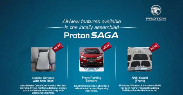 2021 Proton Saga – Pakistan-made model gets centre armrest, stabiliser bar, front sensors, sound deadening
