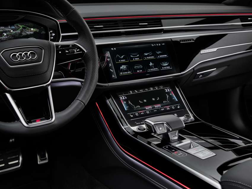 2022 Audi A8, S8 facelift – three petrol variants; diesel and PHEV to follow, extra-LWB A8 L Horch for China 1370990