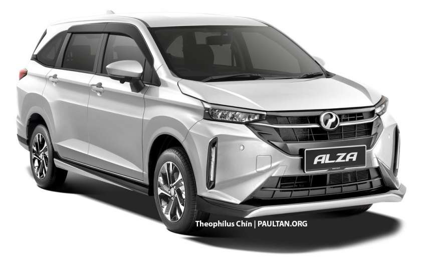 2022 Perodua Alza D27A rendered again – Daihatsu Xenia with new Myvi facelift styling; launching soon? Image #1379172