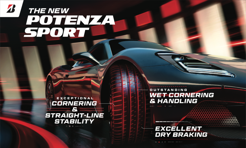 Bridgestone Potenza Sport flagship performance tyre launched in Malaysia – replaces S007A, from RM959 Image #1372651