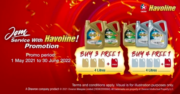 AD: Mari servis dengan Havoline – servis tiga kali di autoPro, dapatkan oli gratis untuk keempat kalinya