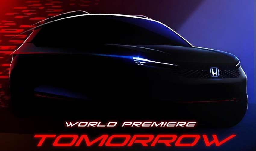 Honda ZR-V front end teaser – SUV debuts tomorrow 1374452