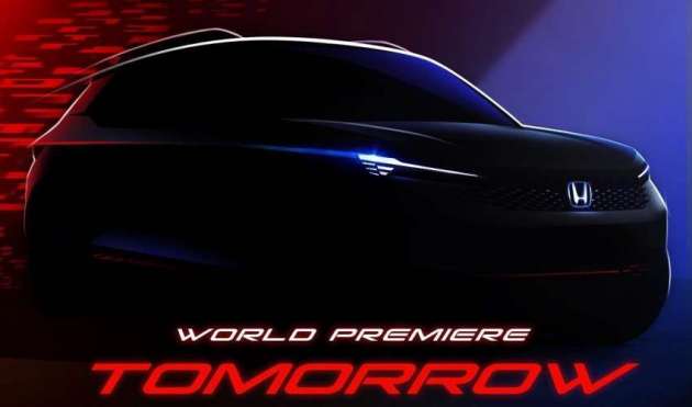 Honda ZR-V teaser depan baru, bakal dilancarkan esok