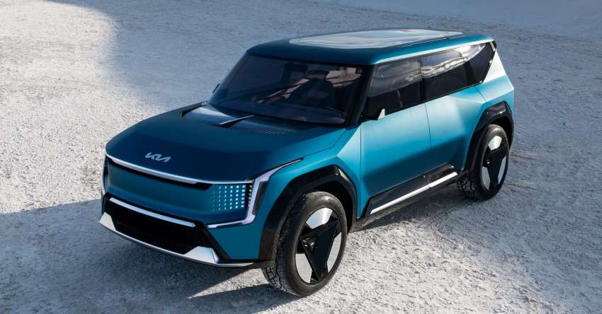 Kia Concept EV9 diperkenal di Los Angeles – SUV elektrik dengan jarak gerak 480 km, pengecas 350 kW Image #1378202