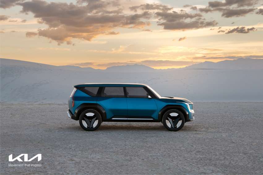 Kia Concept EV9 electric SUV debuts in Los Angeles – E-GMP base with 350 kW fast charging, 480 km range Image #1377893