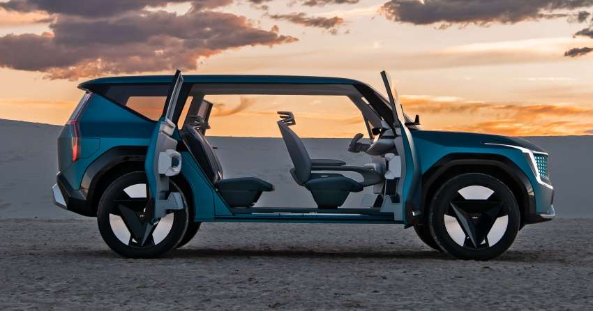 Kia Concept EV9 diperkenal di Los Angeles – SUV elektrik dengan jarak gerak 480 km, pengecas 350 kW 1378199
